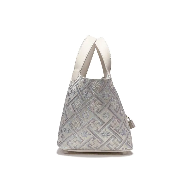 ESNSY Zhuangjin Handbag Women's White-4