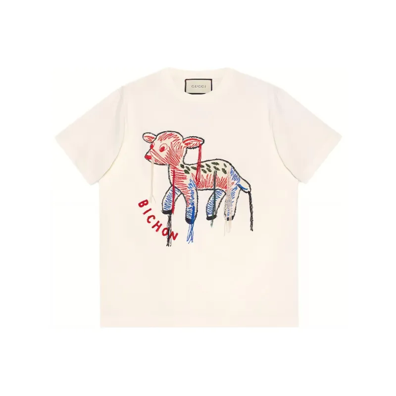 GUCCI Regular T Shirt Women's Ecru-0