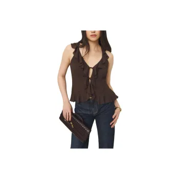 REFORMATION Tank Tops Women's Brown