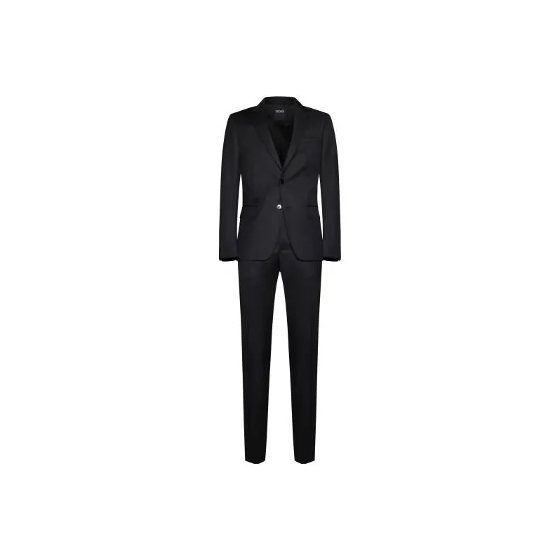Zegna Business Suits Men's Black-0