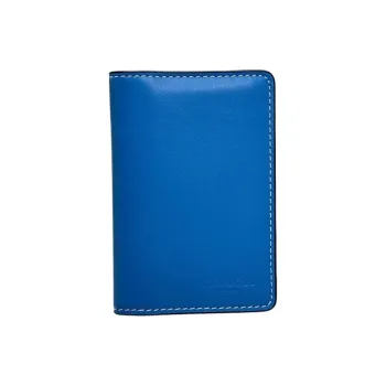 COACH Calfskin Coin Purse Wallet Mini Women's Bronze & Bright Blue