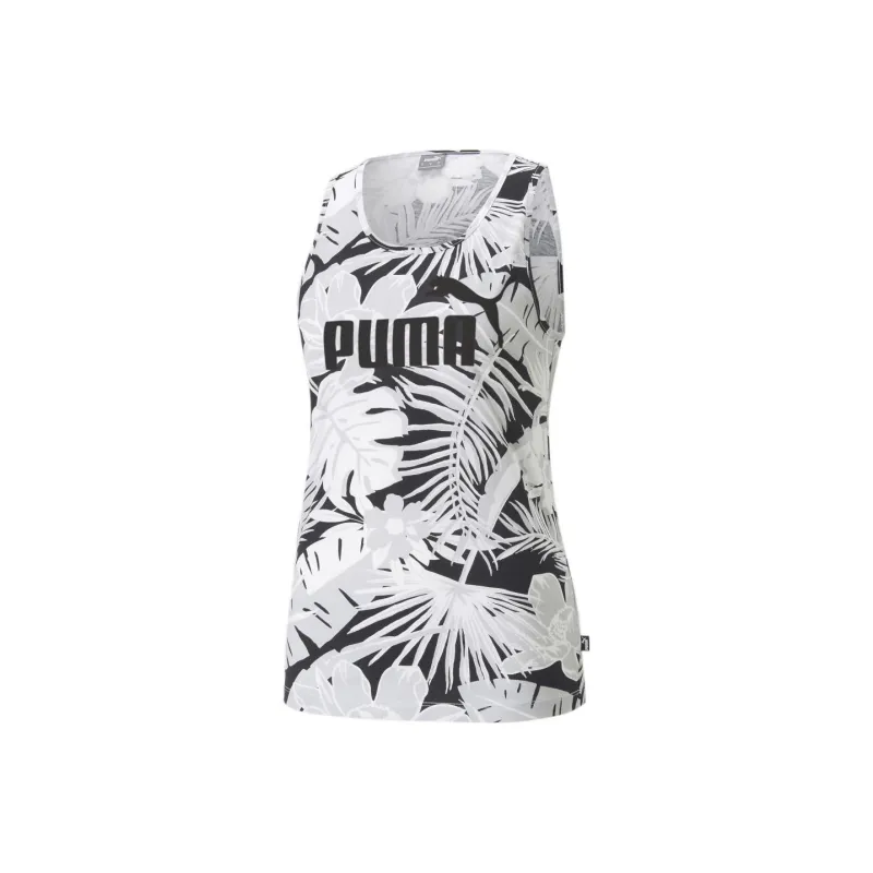 PUMA PUMA X BOKU Essentials+ FLOWER POWER Tank T-Shirt Women's White-0