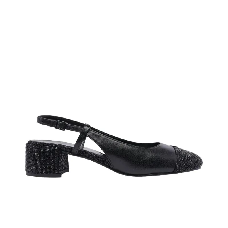 TORY BURCH Chunky Heel High Heels 4.5cm Women's Black-1