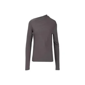 TOTEME Draped Asymmetric Neck Long Sleeved Top