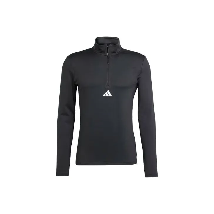 Adidas Workout Quarter-Zip Track Top Workout Clothing Men's Black-0