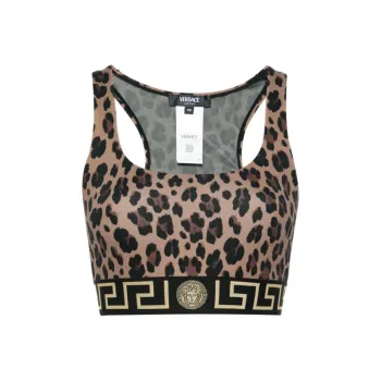VERSACE Greca pattern Sport Bra