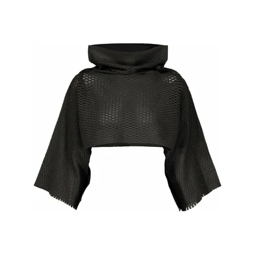 ISSEY MIYAKE Crop Tops Women's Black