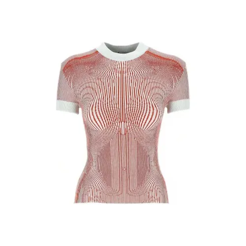 Jean Paul Gaultier The Morphing Pinstripes Jacquard T Shirt