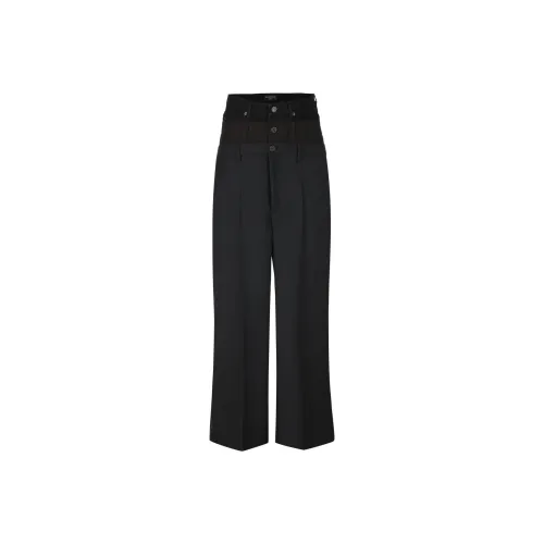 Balenciaga Front Pleat Layered Trousers