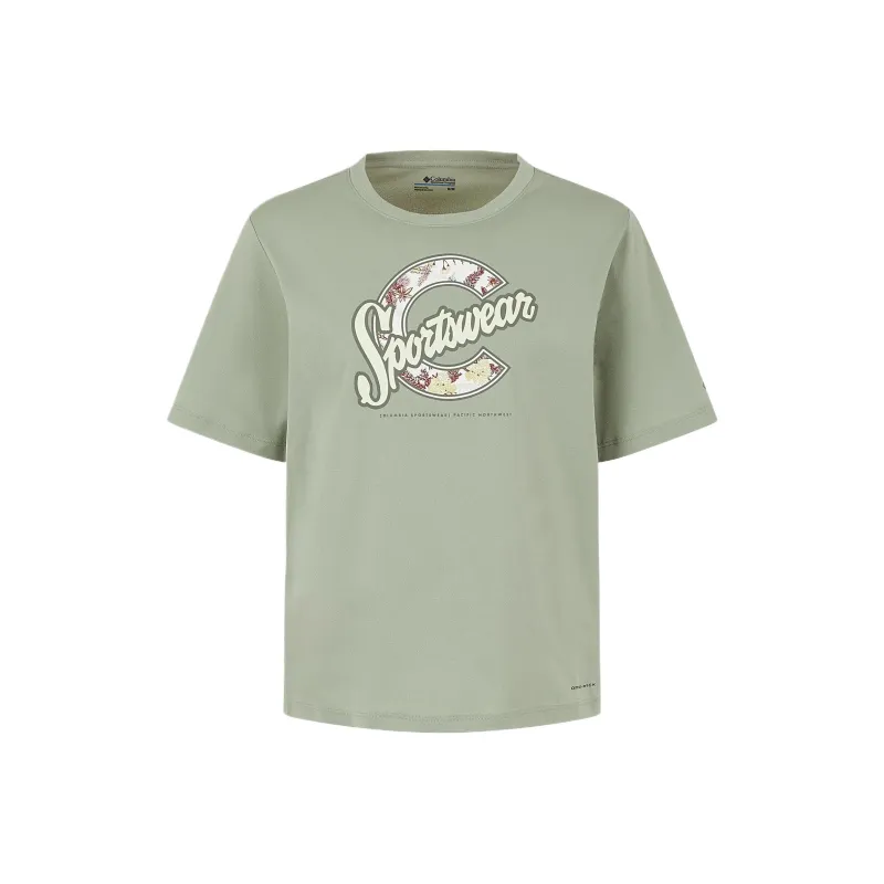 Columbia SS25 Regular T Shirt Women's 1 Pack · Green/347-0