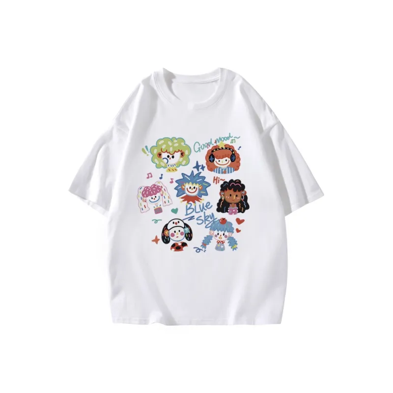 ILYOIL Drop Shoulder Sleeve T Shirt Unisex-5