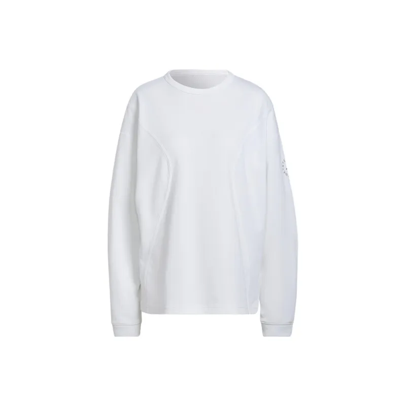 Adidas Clothing Drop Shoulder Sleeve T Shirt Women's White-0