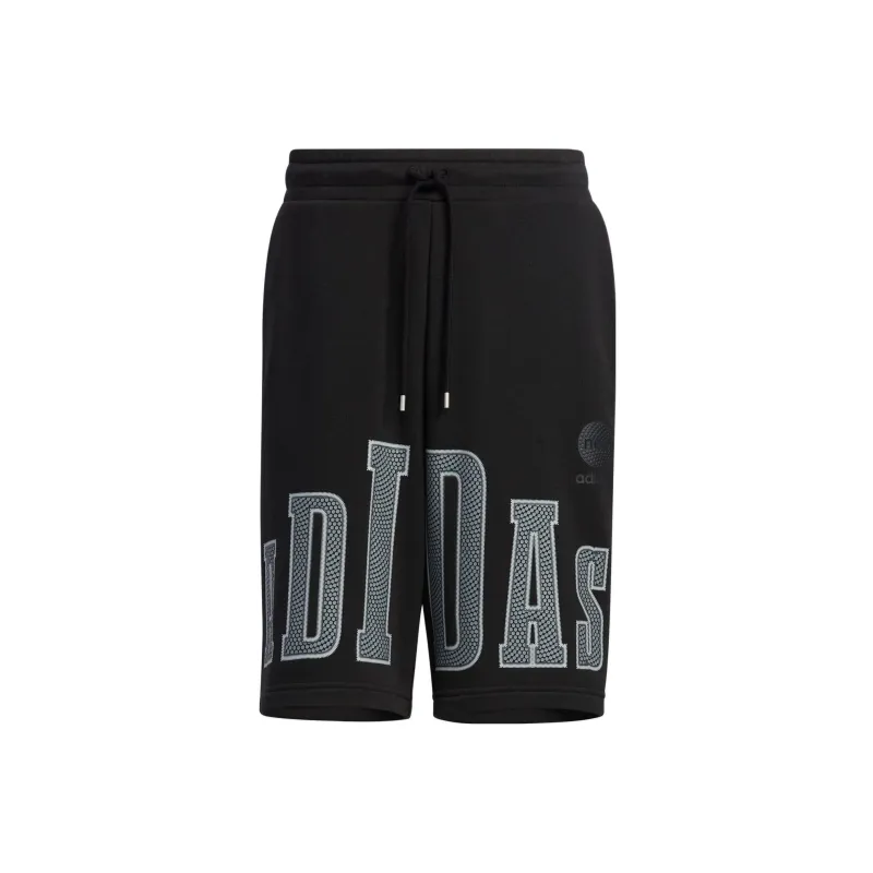 adidas neo Big Logo Print Sports Shorts Black-0