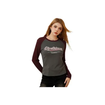 FAWENXIANGZI T Shirt Women's Dark Gray