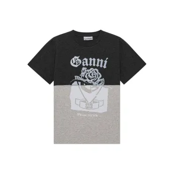 GANNI T-Shirts Women's Phantom