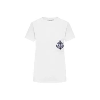 MaxMara Acacia Straight Hem Crewneck T Shirt