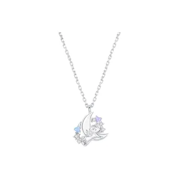 TWINKLE ANGEL 925 Sterling Silver Necklaces Women's