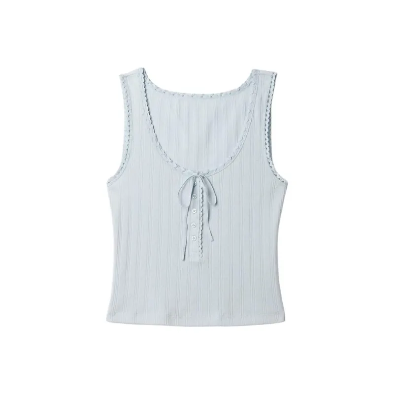 Doen X GAP DOEN Collaboration Series Tank Tops Women's Dublin Blue-0