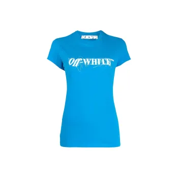 OFF WHITE FW21 T Shirts Women's Blue