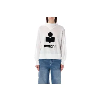 ISABEL MARANT ETOILE Logo Printed Long Sleeved Jumper