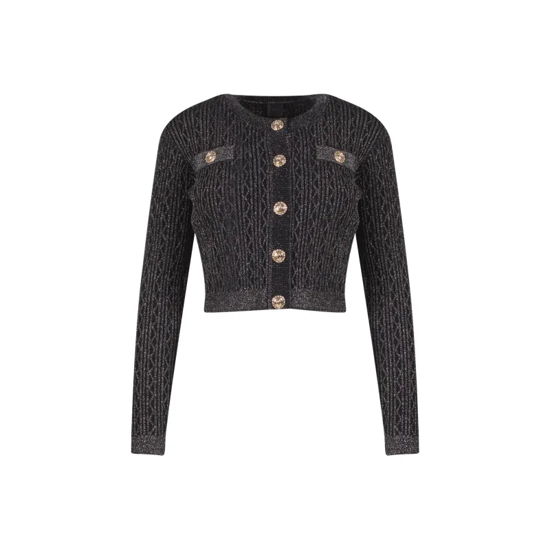 PINKO Crop Tops Women's Black-0