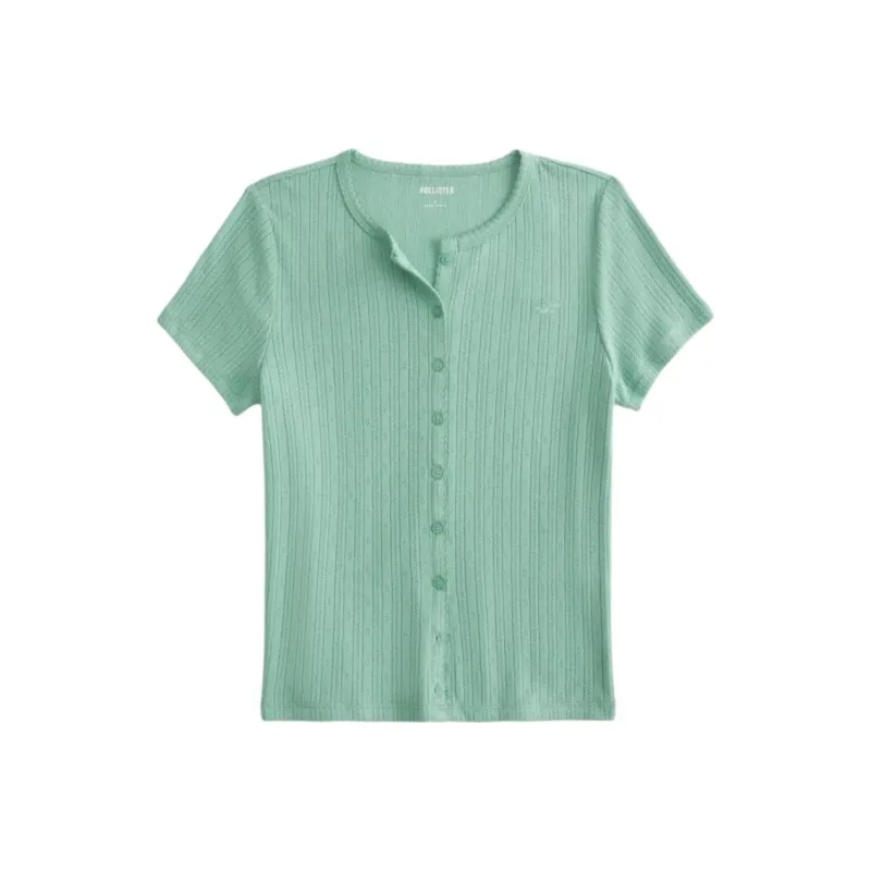Hollister T Shirt Women's Green-0