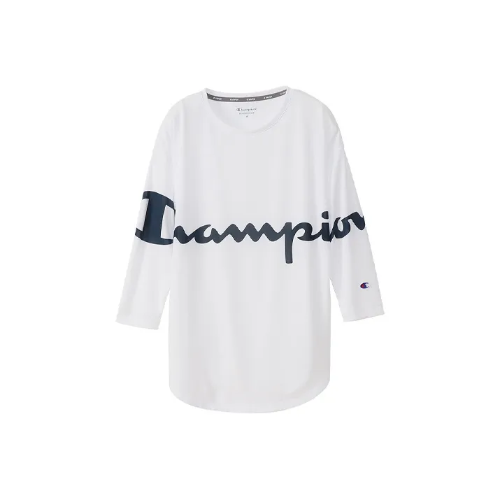 Champion Straight Long-Sleeved T-Shirt Japan Version Women's-0