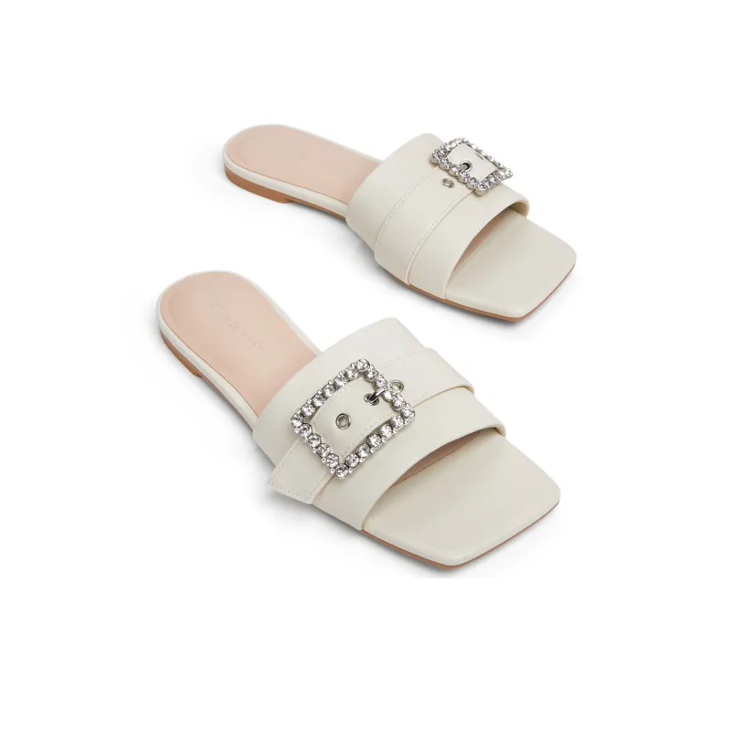 CHARLES&KEITH Composite Sole Slide Slippers 1.5cm Women's-2