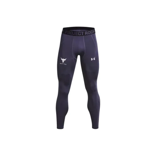 Under Armour Project Rock Turfgear Armorprint Athletic Trousers Men's Marine Blue