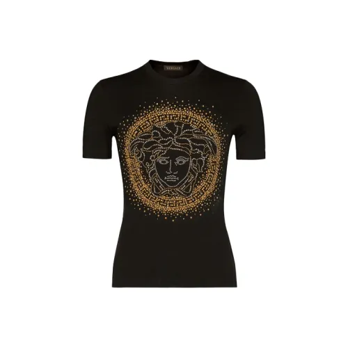 VERSACE SS21 Regular T Shirt Women's Black