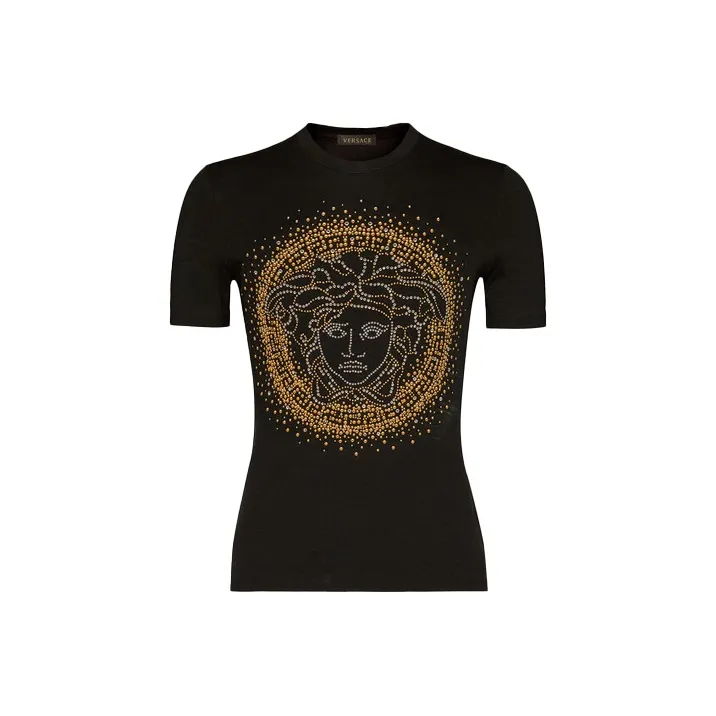 VERSACE SS21 Regular T Shirt Women's Black-0