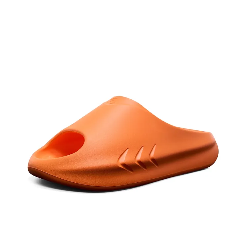 RIGORER EVA Cushioning Antibacterial Slip Resistant One Piece Molded, Slide Slippers Unisex Orange-2