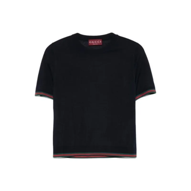 GUCCI Regular T Shirt Women's Blue-0