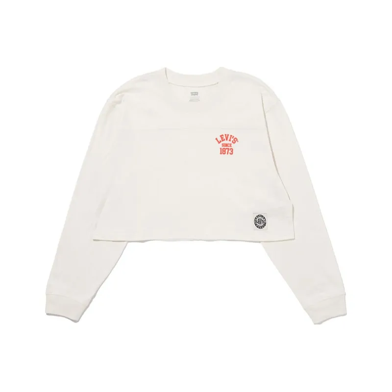 Levis Crop Tops Women's White-0
