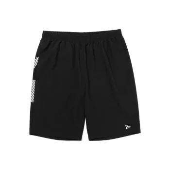 New Era Light Wind Short Pant Mesh Pocket Black Casual Shorts Unisex Black
