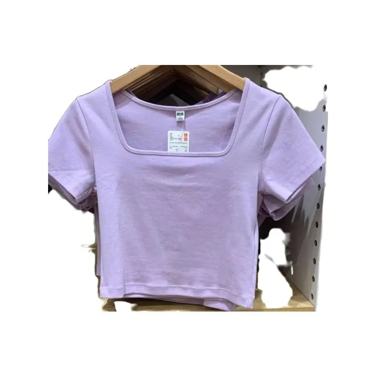 UNIQLO Crop Tops Women's Black-1