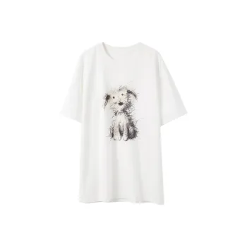 3COLOUR Drop Shoulder Sleeve T Shirt Women's Pearl White