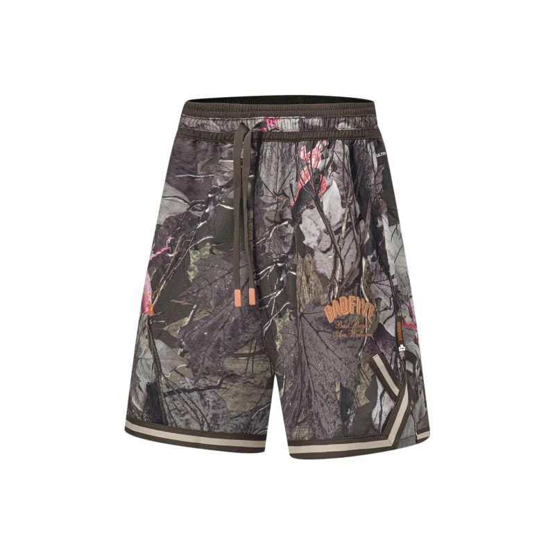 LiNing Badfive Basketball Shorts Men's The Leaves Are All Over The Place-0