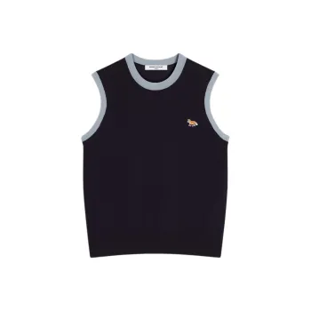 Maison Kitsune Baby Fox Patch Knitted Top