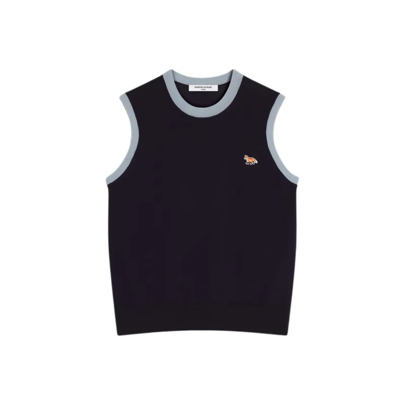 Maison Kitsune Baby Fox Patch Knitted Top-0
