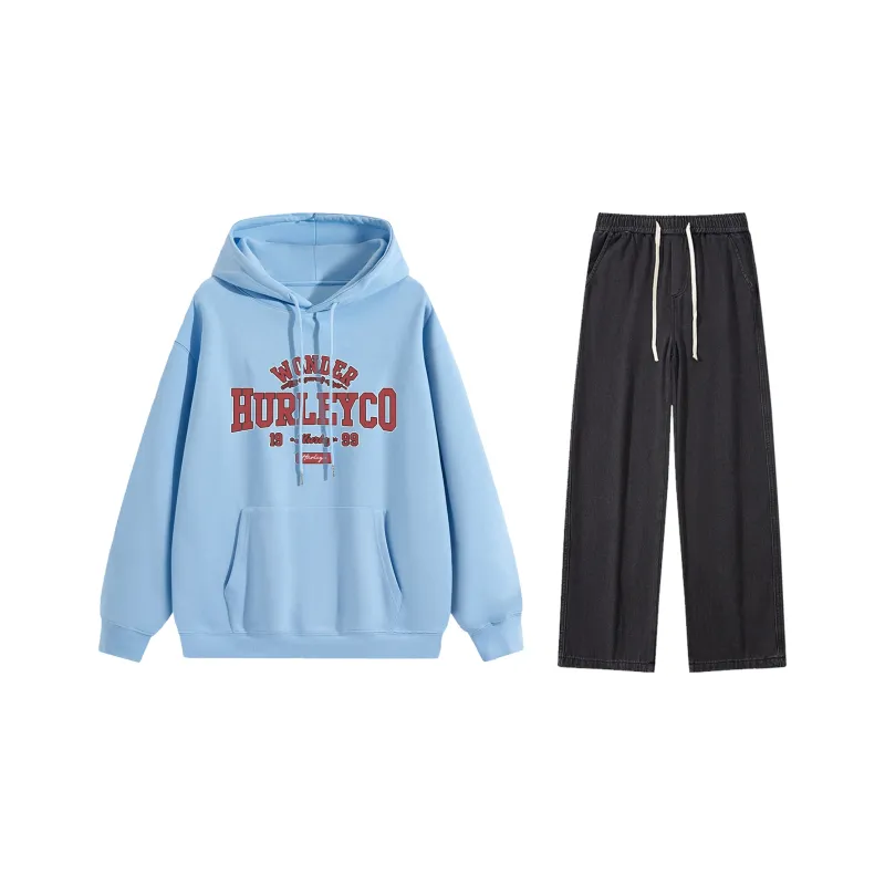 Hurley Sweatshirt Sets Unisex-6