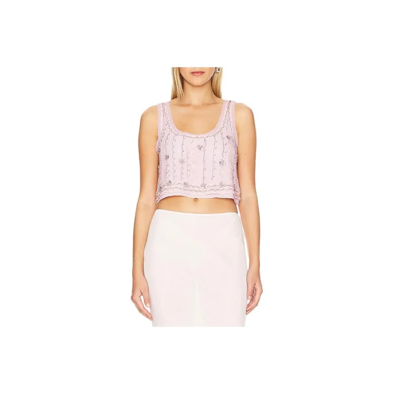 LOVESHACKFANCY Tank Tops Women's Pink-0
