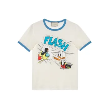 GUCCI X Disney Donuld Duck T Shirt White/Blue