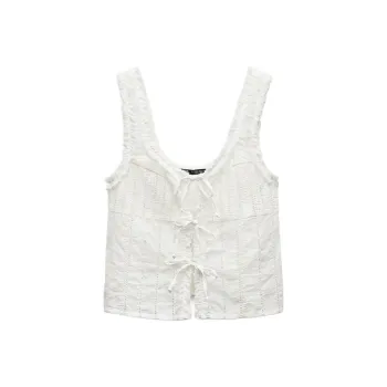 ZARA Tank Tops Women's White
