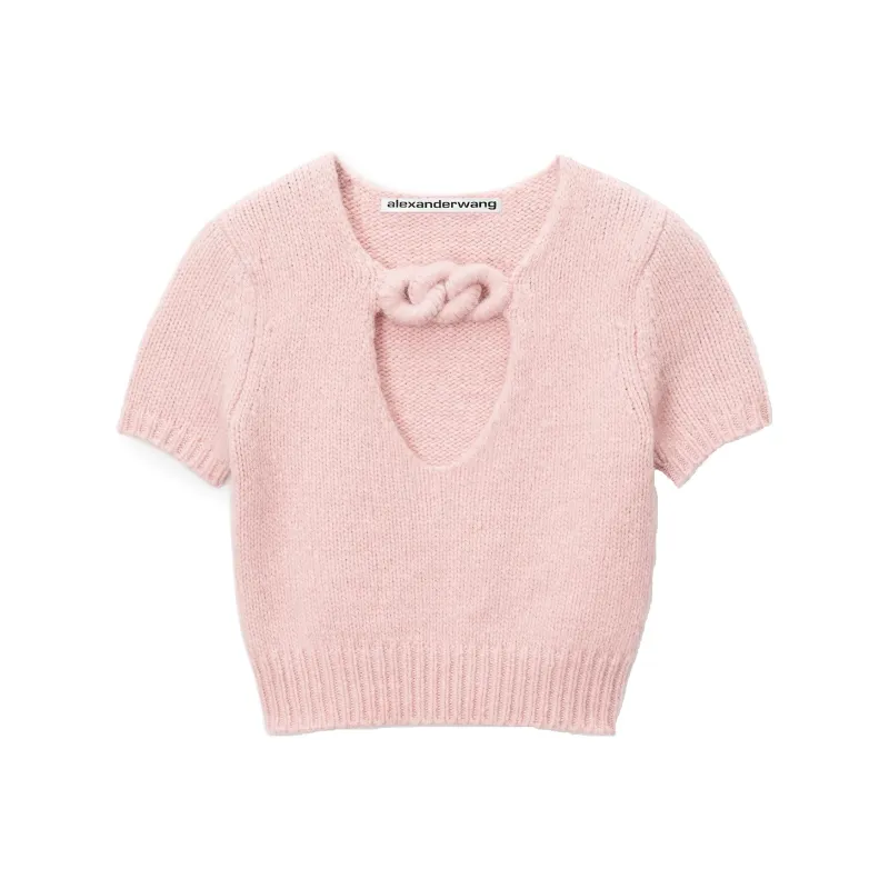 Alexander Wang Chain detail Cropped Knitted Top-0