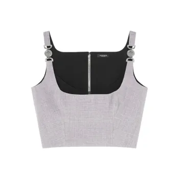 VERSACE Medusa '95 Cropped Bustier Top