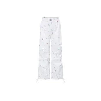 Alexia Sandra Rabbit Series Casual Pants Unisex White