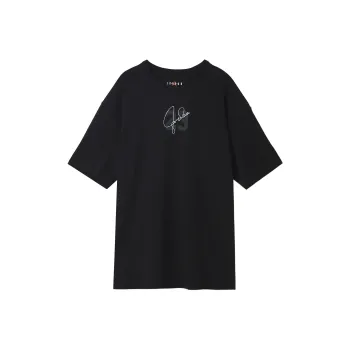 Jordan Drop Shoulder Sleeve T Shirt Women's Black