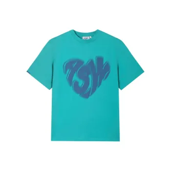 ASW ONLINE Drop Shoulder Sleeve T-Shirt Women's Peacock Blue