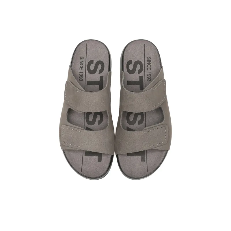 ST&SAT Rubber Sole Slip Resistant Abrasion Resistant Slide Slippers Men's-6
